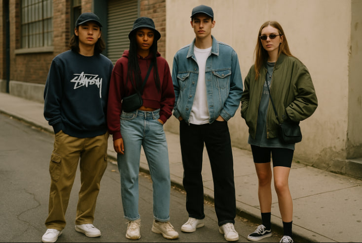 streetwear classic 2025 pria dan wanita bergaya retro modern