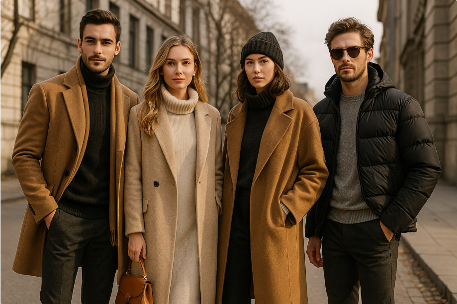 outfit musim dingin 2025 pria dan wanita dengan gaya hangat elegan fashionable