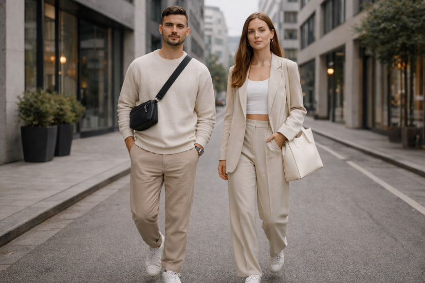 minimalist travel outfit 2026 pria dan wanita dengan gaya simpel dan nyaman