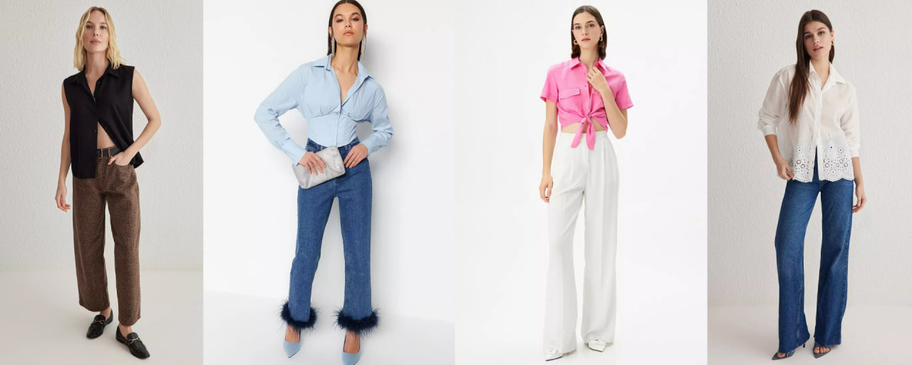 Outfit wanita modern dengan gaya elegan dan minimalis